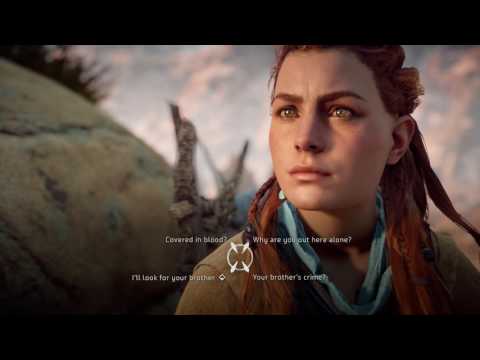 Horizon Zero Dawn - The Forgotten: Aloy Meets Olara (Find Brother Brom) Dialogue Tree Cutscene