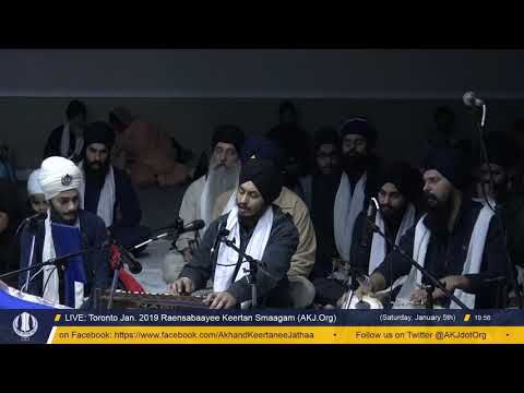 001 Toronto Jan. 2019 Raensabaayee Keertan - Bhai Ushpreet Singh Jee Ludhiana