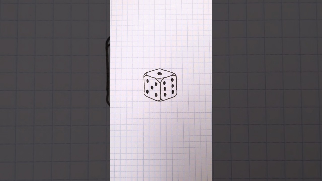 dice Drawing 🎲 #drawing #sketch #3ddrawing