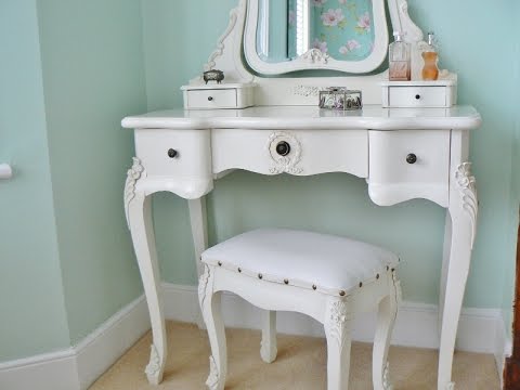 Antique Dressing Table Mirror with Drawers