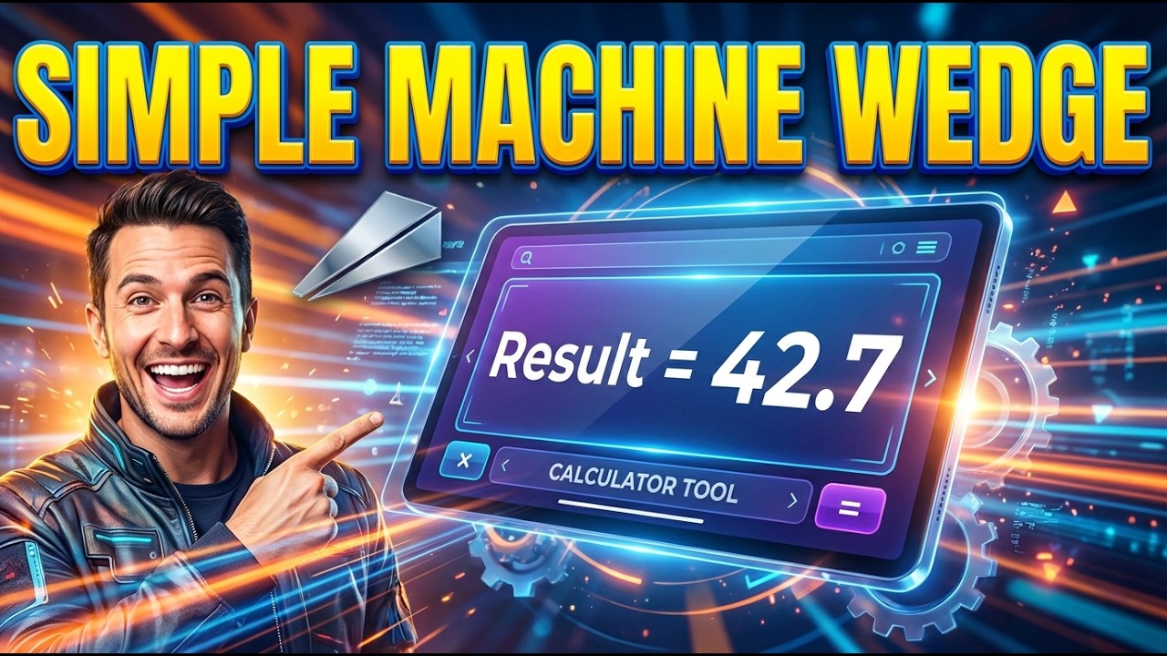 Simple Machine Wedge Interactive Calculator