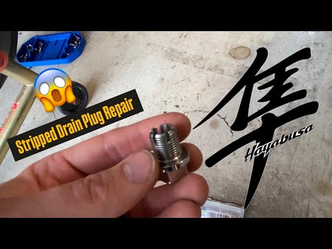 Deefill Self Tapping Drain Plug Repair Kit Install On My ‘07 Hayabusa