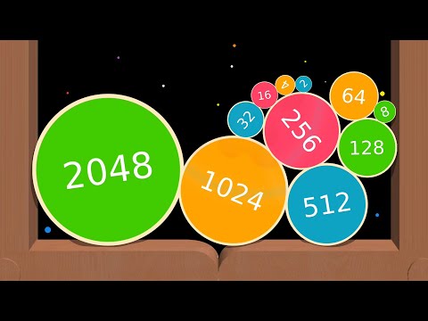 Merge 2048 - Simple Color Balls Math Game