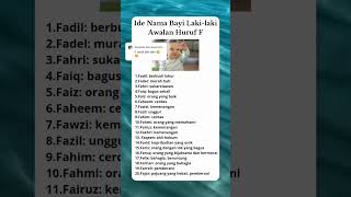 Download lagu Ide nama bayi laki-laki awalan huruf F #idenamabayi #shortvideo #namabayilakilaki mp3 Download lagu Ide nama bayi laki-laki awalan huruf F #idenamabayi #shortvideo #namabayilakilaki mp3