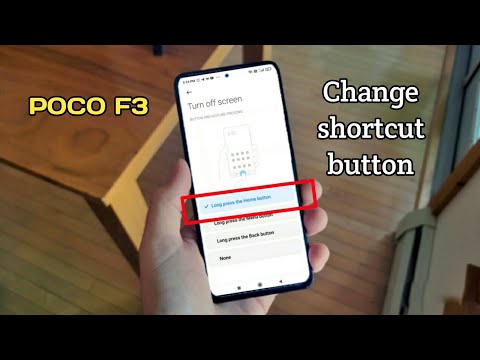 How to change to shortcut button in Poco F3 shortcut button setting change shortcut setting
