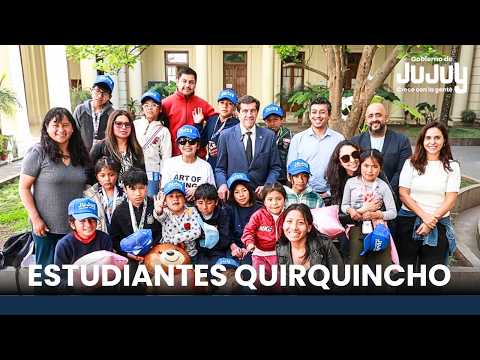 📚 YAVI I Estudiantes de Quirquincho fueron recibidos por el gobernador Sadir
