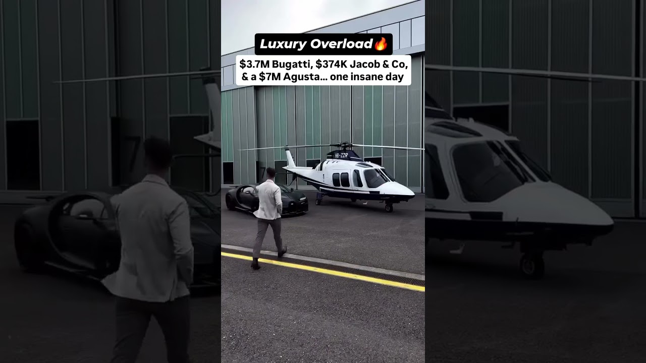 A Day With a $3.7M Bugatti Chiron, $374K Jacob & Co Tourbillon & $7M Agusta Helicopter 💎🚁