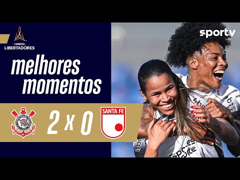 Gols e lances de Corinthians x Ind. Santa Fé