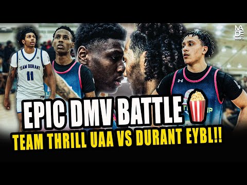 EPIC DMV BATTLE... 🤯🍿 Team Durant EYBL vs Team Thrill UAA came down to the FINAL SECONDS!!