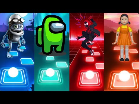 Crazy Frog vs Among Us vs Sunflower vs Squid Game - Tiles Hop EDM Rush