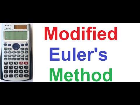 Modified Euler's Method on Casio fx-991ES Scientific Calculator