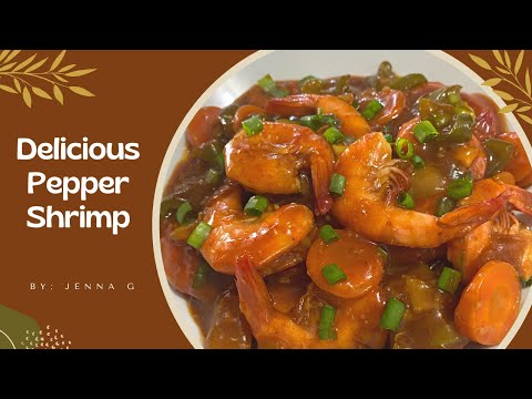 DELICIOUS Pepper Shrimp Recipe | Chinese Inspired | Caribbean Cooking | Cooking with Jenna G