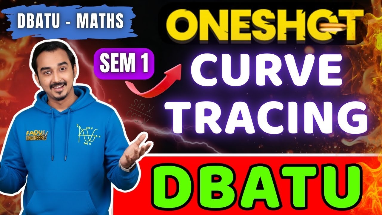 🔴LIVE | CURVE TRACING | DBATU MATHS 1 | ENGINEERING FIRST YEAR | DBATU SEM 1 #dbatu #dbatumaths1