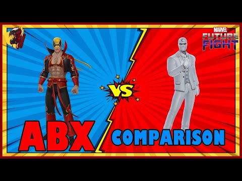 MARVEL FUTURE FIGHT -MOON KNIGHT VS IRON FIST ABX COMPARISON
