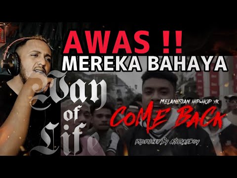 [ REACTION AJIB ✓ ] MELANESIAN  HIP - HOP YK - COME BACK || MEREKA SEMUA BAHAYA