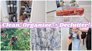 Realistic Closet Decluttering for Moms | Clean & Organize With Me 2025