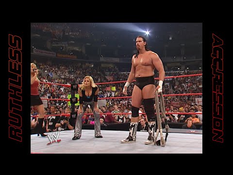 Trish Stratus & Bradshaw vs. Jackie Gayda & Christopher Nowinski | WWE RAW (2002)