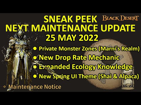 Private Monster Zones, New Drop Rate Mechanic & Ecology (Black Desert Online Sneak Peek 25 May 2022)