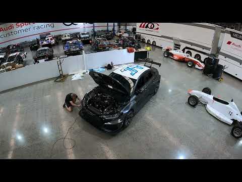 Jay Hanson's new Audi RS3 LMS TCR receives its maiden wrap