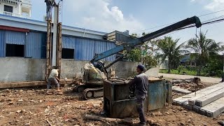 effort to build a house at the age of 28 | Building a house, weaving foundation beams, #construction