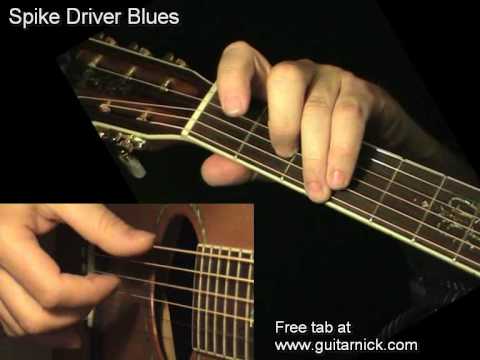 SPIKE DRIVER BLUES: Fingerpicking Guitar Lesson + TAB by GuitarNick
