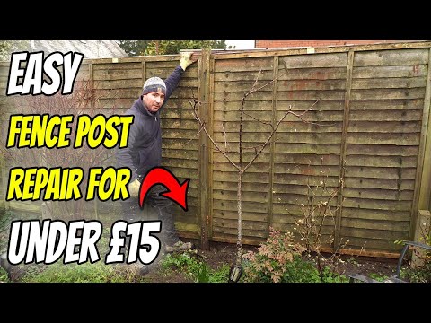 Repair a Broken Fence Post | SUPER EASY AND FAST !