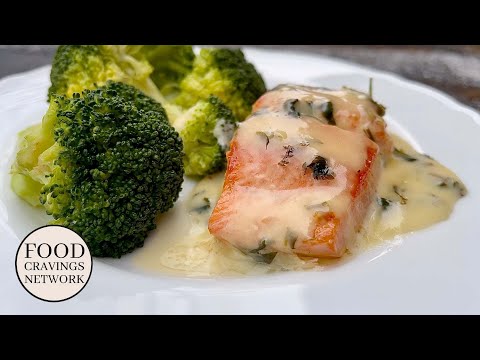Fried Salmon With Norwegian Lemon Butter Cream Sauce - Food Cravings Network