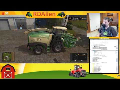 Showing the Console Who is Boss Drumard Farms FS17  RDAllen Live 10 26 2017