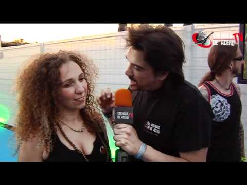 Entrevista con Vita Imana en Sonisphere 2012 para cuerdasdeacerotv