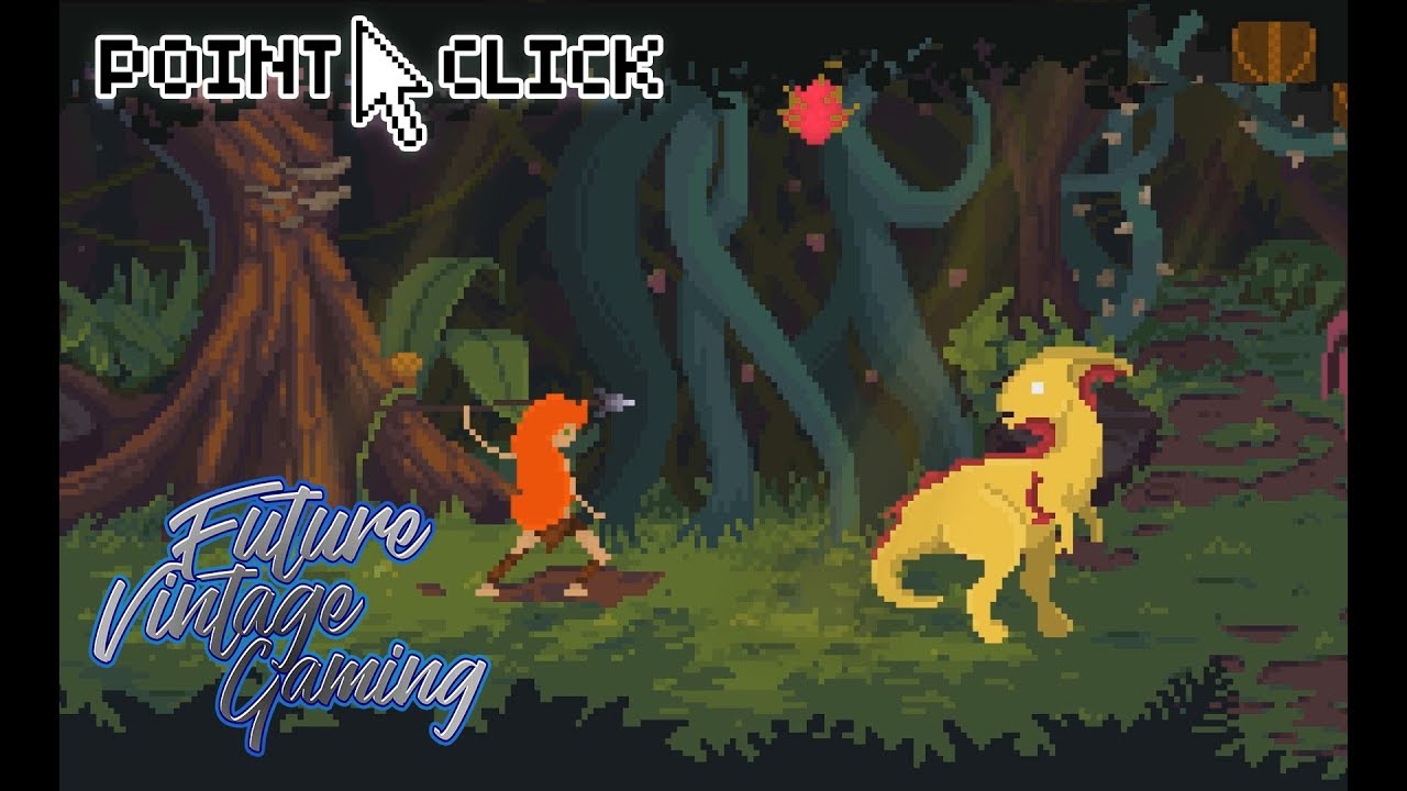 Theropods Demo (AGS) Free Prehistoric Pixel Art Point and Click Adventure Game Dinosaurs Forest