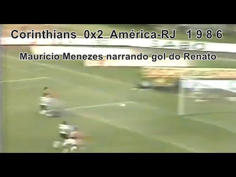 Corinthians 0x2 América-RJ - Brasileiro de 1986