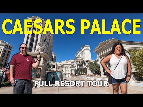 Caesars Palace: Full Room Tour and Resort Walk Thru