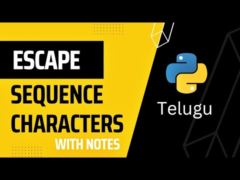 Escape Sequence Characters In Python Python Tutorial 2