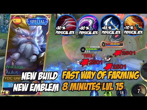 WTF DAMAGE ‼️NEW  BUILD AND EMBLEM AULUS - aulus best build and emblem 2023 - aulus game play