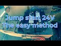 How to Jump Starting 24Volt System 980 Loader