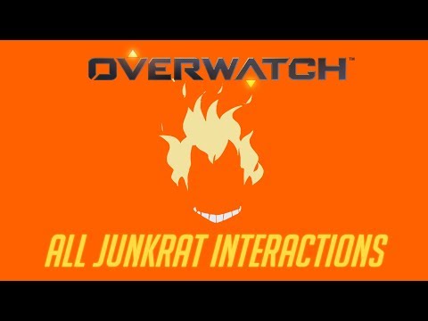 Overwatch - All Junkrat Interactions + Unique Kill Quotes