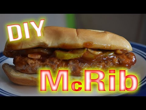 McDonald's DIY McRib & Sauce CopyCat Recipe
