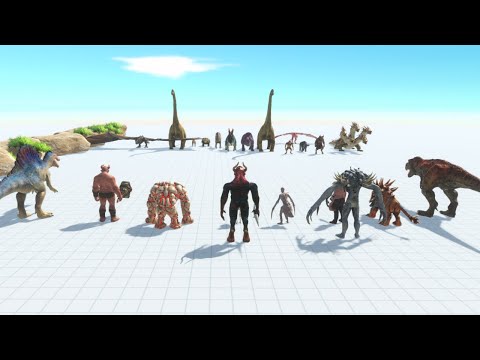 INFERNALS WITH SPINOSAURUS & T-REX VS FACTION | Animal Revolt Battle Simulator