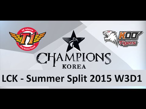 SKT vs KOO LCK Champions Summer Split 2015 W3D1 SK Telecom vs KOO Tigers game 2 highlights