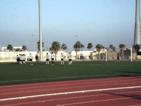 Gol de penalti de Manu. (Portero A.V.V LORETO) (Cádiz)