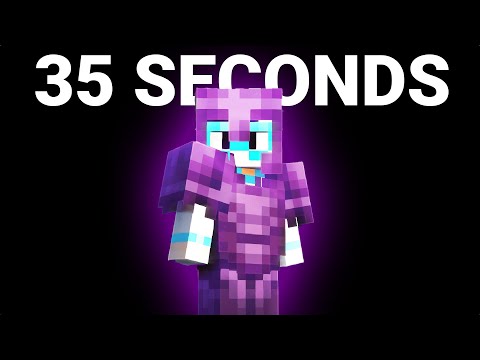Minecraft Full Netherite Armor Speedrun in 35 SECONDS