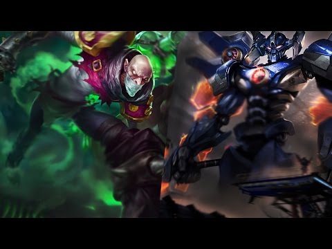 How to deal with singed : Aatrox vs Singed - Normal game gameplay