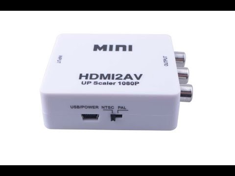 Elistoop HDMI to AV адаптер 1080p видео конвертер HDMI2AV Поддержка NTSC PAL