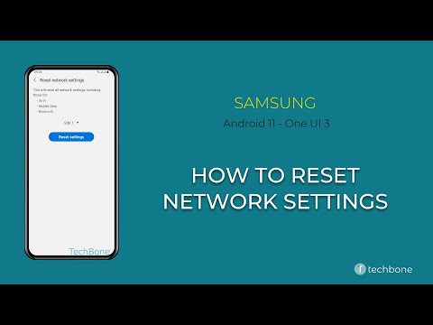 How to Reset Network settings - Samsung [Android 11 - One UI 3]