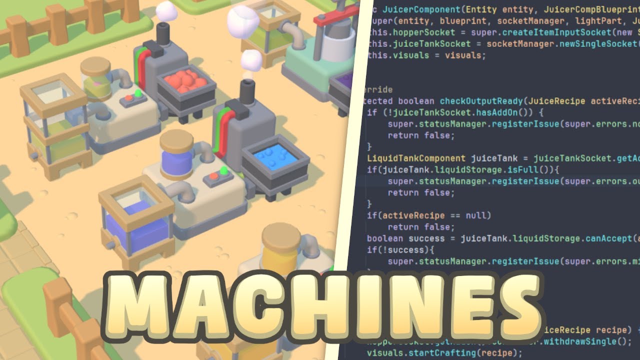 Implementing Crafting Machines for my Farming Game