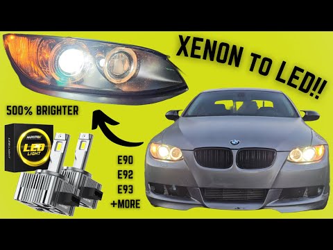 Installing the Brightest D1S LED Headlight Bulbs on My BMW 335i (Auxito 24,000LM) *XENON REPLACEMENT