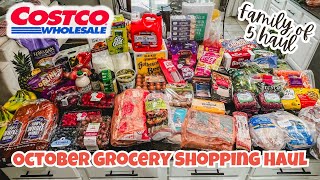 COSTCO GROCERY SHOPPING HAUL//October Fridge & Freezer Restock!