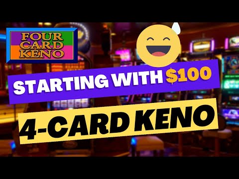 4 Card Keno Playing Strategy at the casino with a 3 spot pattern - 4 card keno 3 spot | video Keno