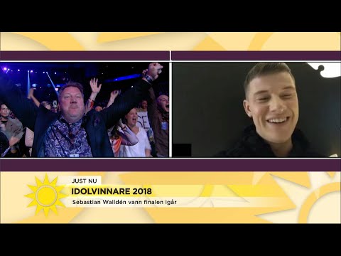 Sebastian Walldén vann Idol 2018: "Det blev inte jättemycket sömn" - Nyhetsmorgon (TV4)