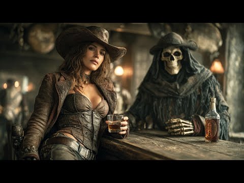 A Woman, a Glass of Whiskey, and the Reaper at the Bar | Dark Country Western Outlaw